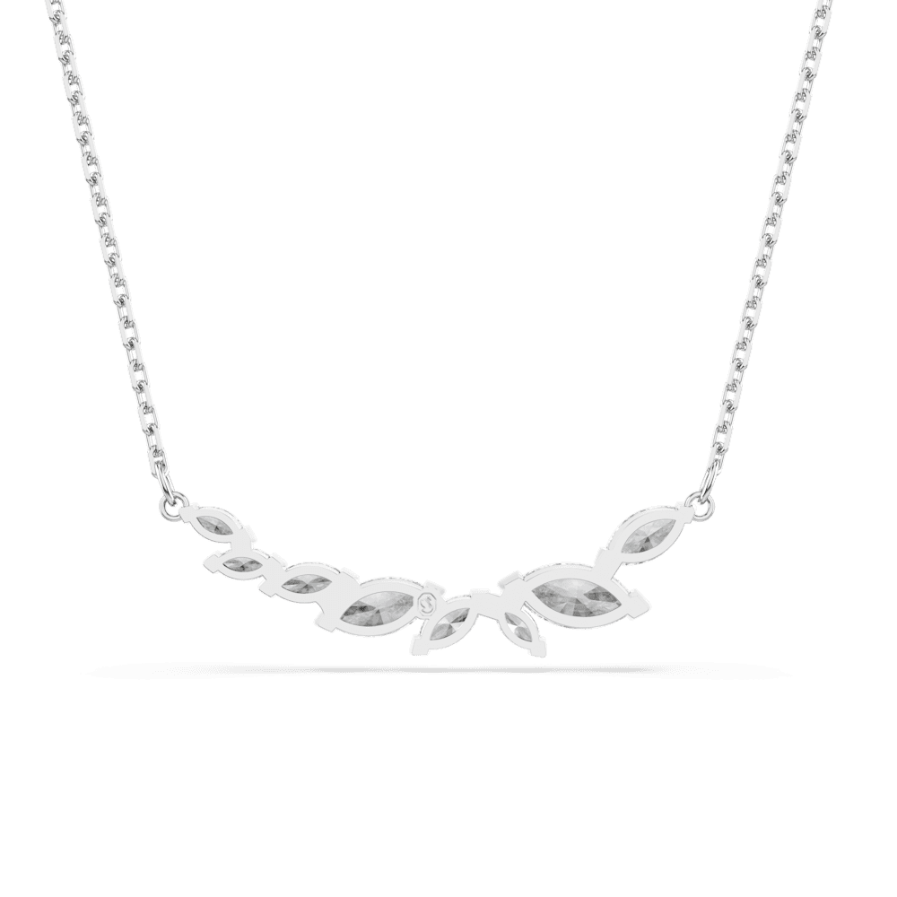 Collana Swarovski Mesmera Taglio Marquise Bianca Placcata Rodio