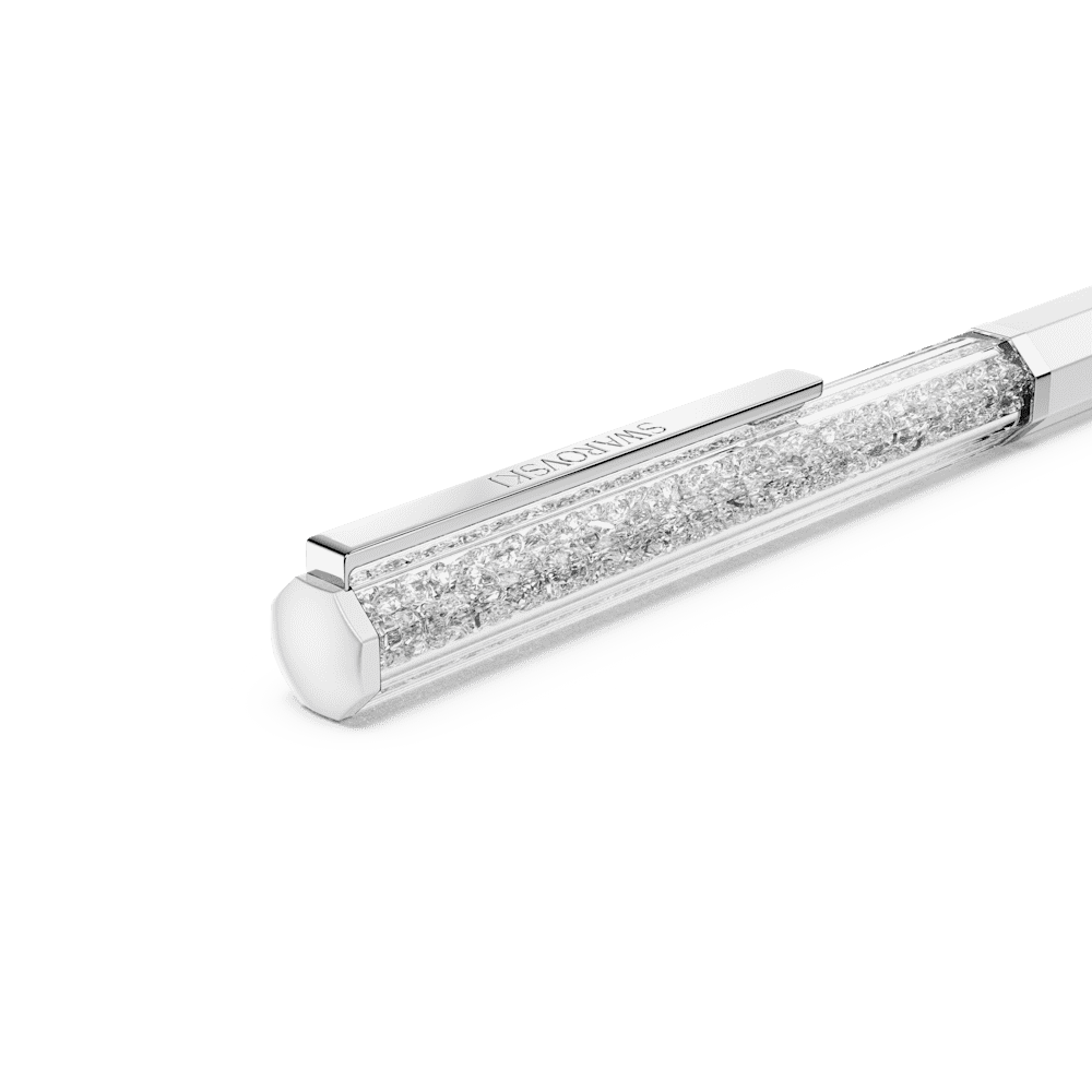 Penna a sfera Swarovski Crystalline, Laccato bianco, cromato