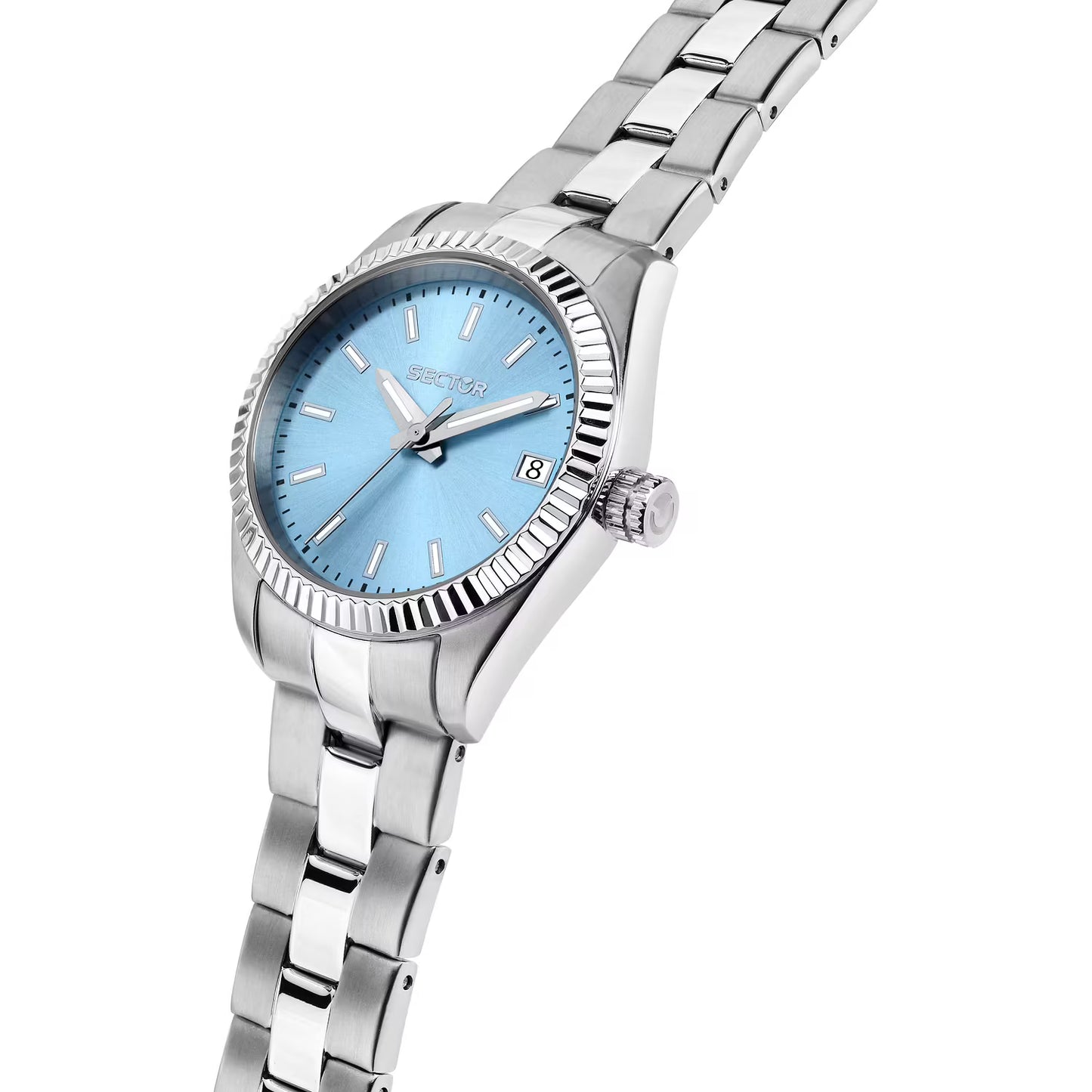 Orologio Sector 240 Lady 32 mm Acciaio Braccialato Celeste