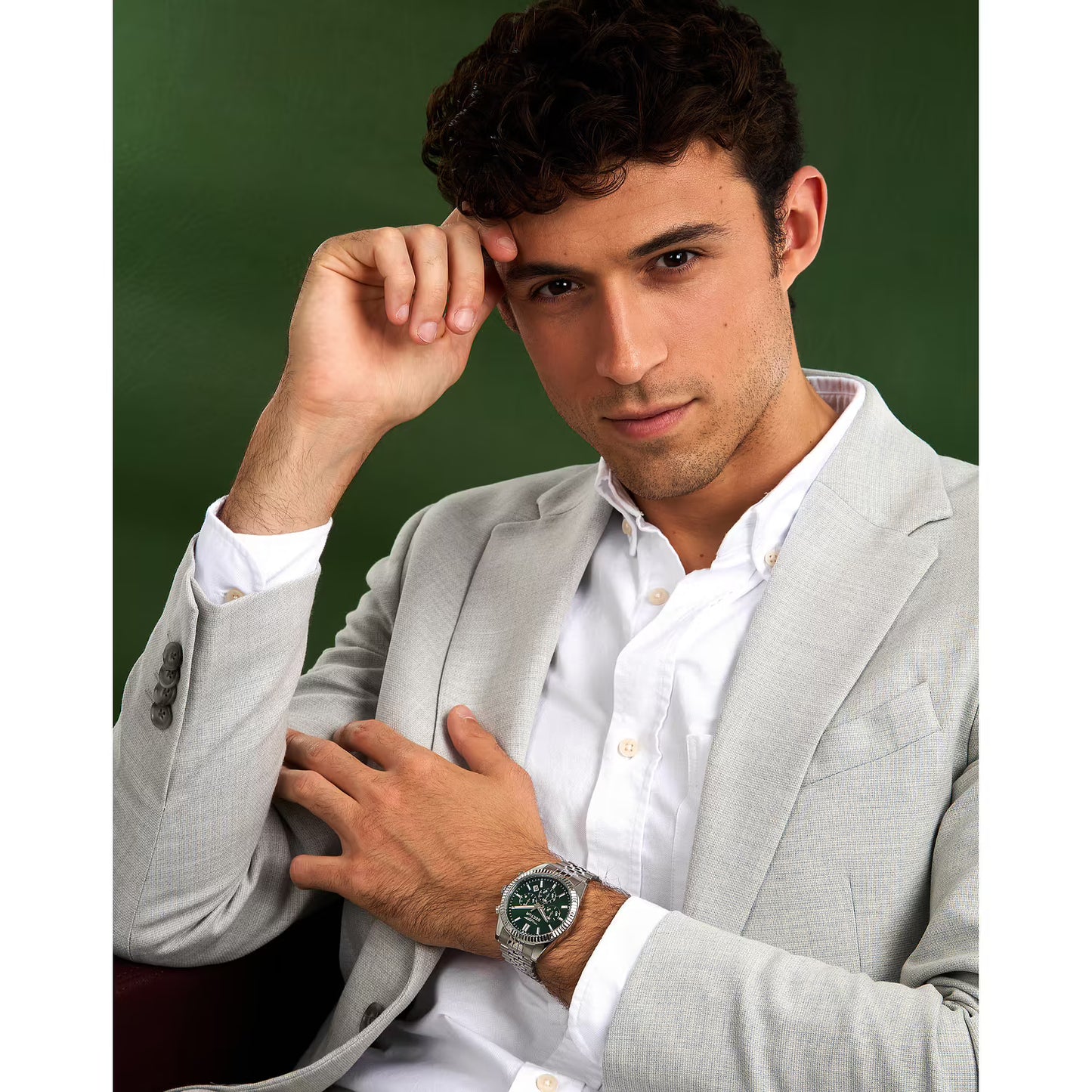 Orologio Sector 660 Chrono 41 Mm Acciaio Braccialato Verde