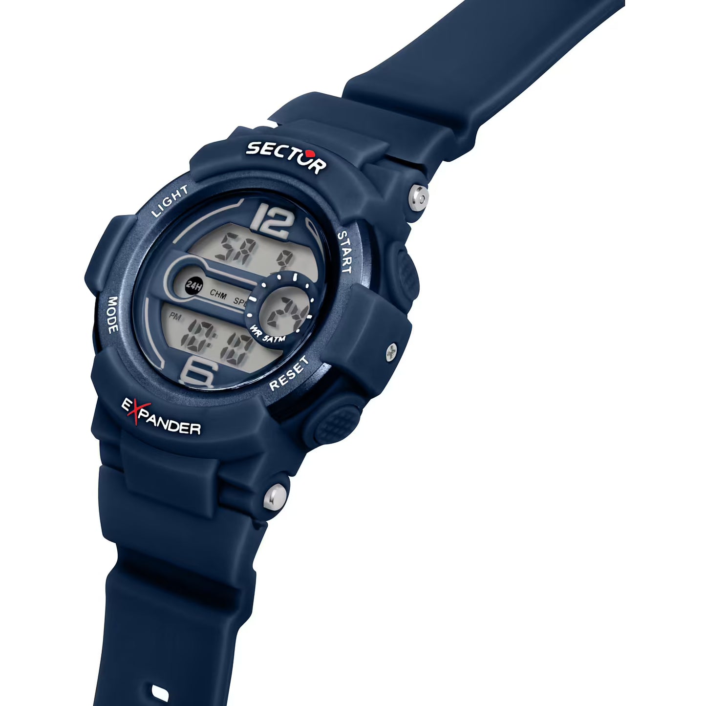 Orologio Sector Ex-16 Digitale Chrono Alarm 40 mm Policarbonato Blu