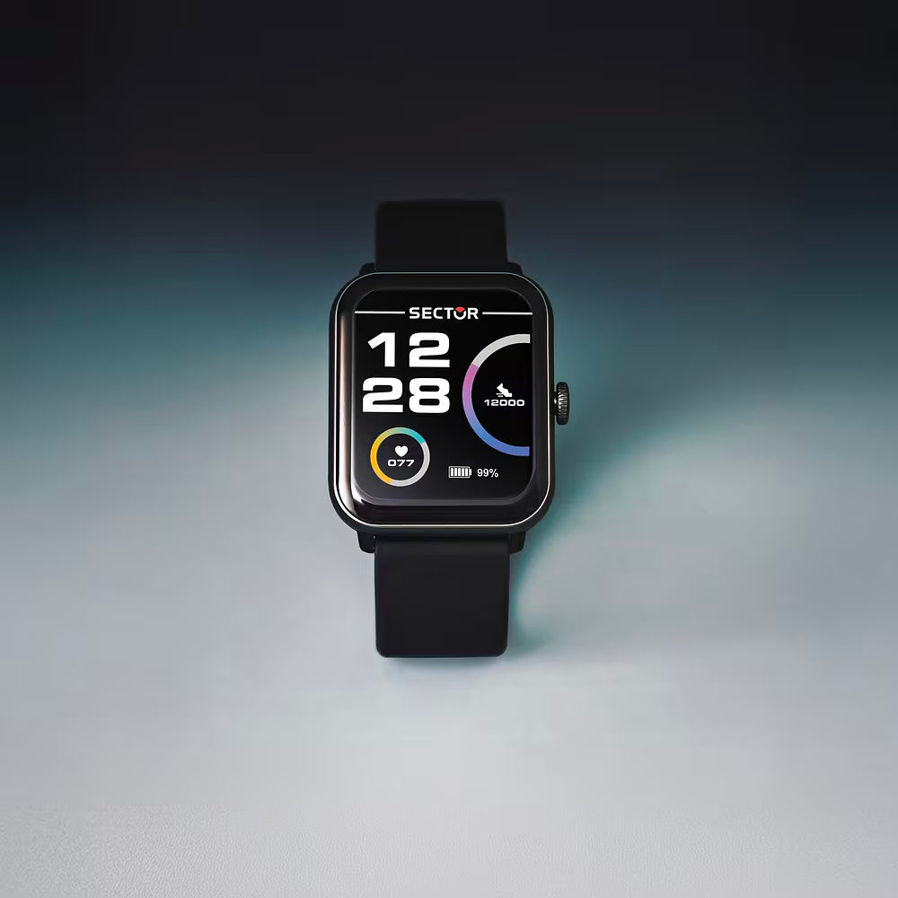 Orologio Smartwatch Sector S-08 Smart Digital Cinturino Silicone Nero