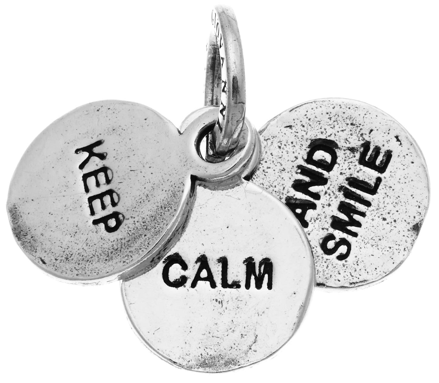 Charm Giovanni Raspini Charms "Keep Calm And Smile" Argento 925