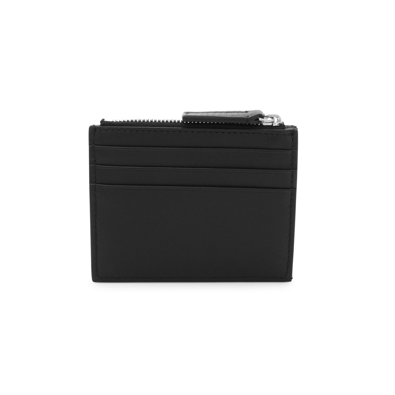 Portacarte Di Credito Giovanni Raspini Con Zip Pelle Liscia