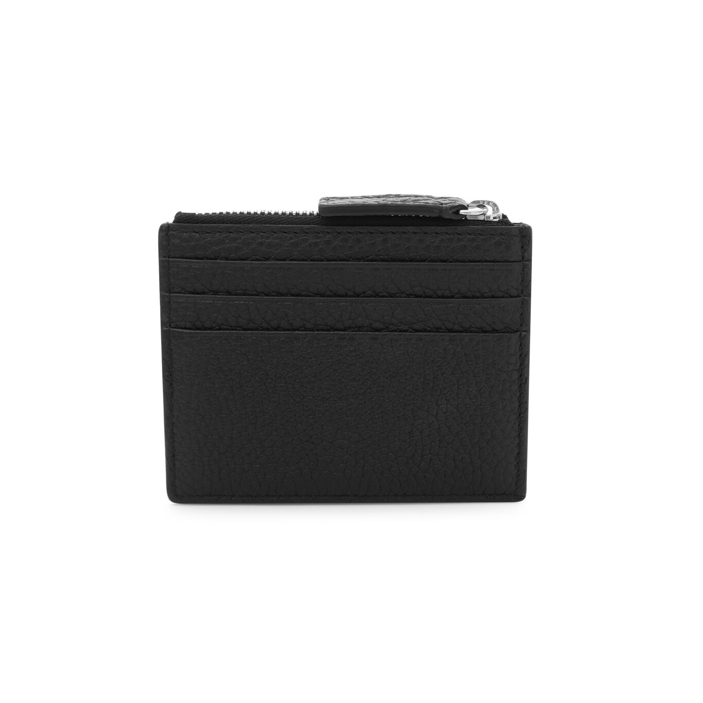 Portacarte Di Credito Giovanni Raspini Con Zip Pelle Goffrata