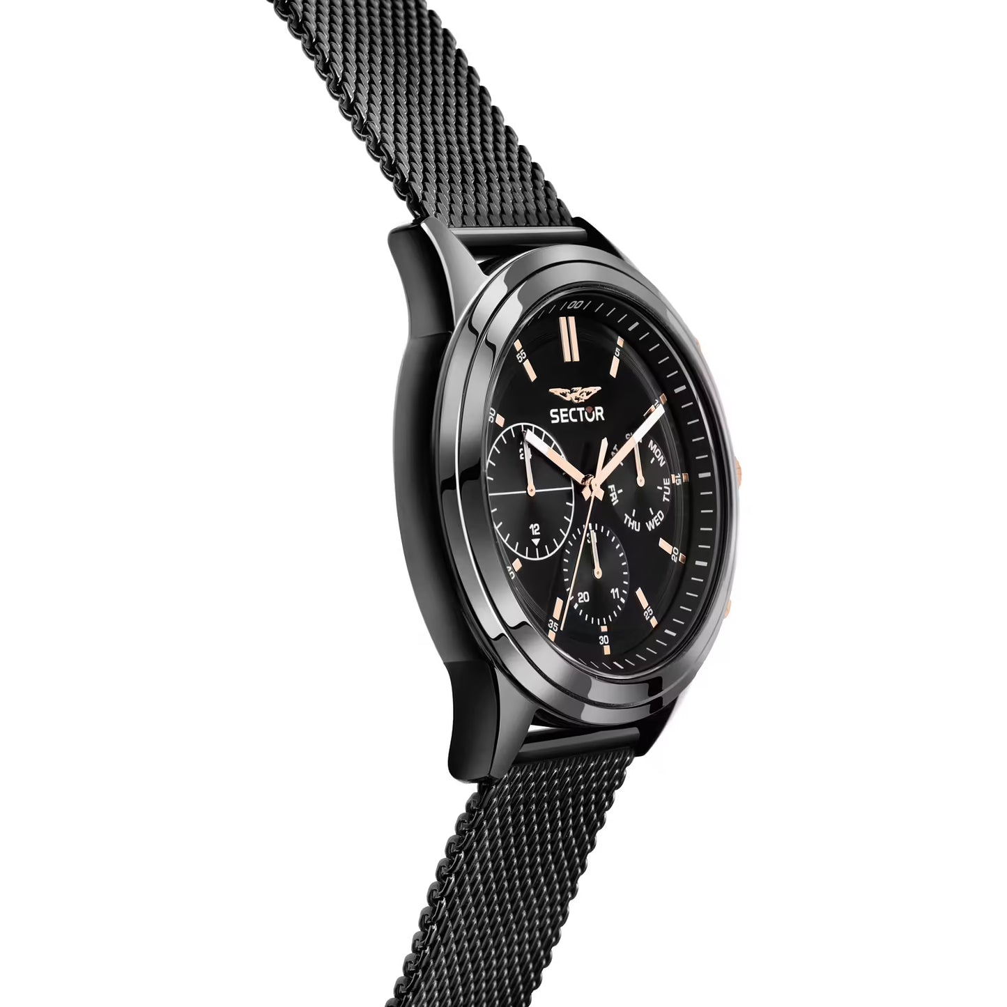 Orologio Sector 670 Multifunzione 45 mm Braccialato Maglia Milanese