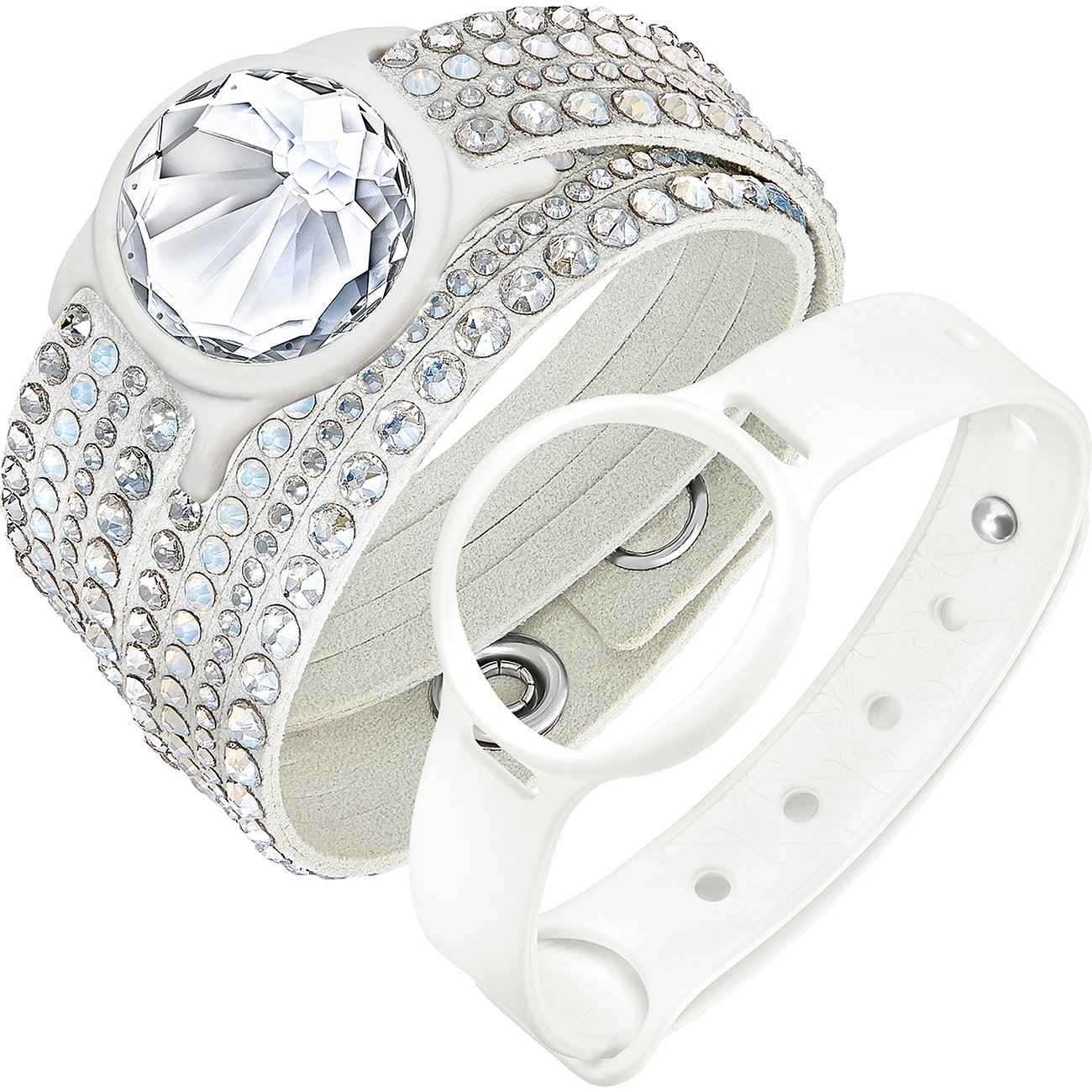 Set Orologio Swarovski Slake Due cinturini e Activity Crystal, Bianco