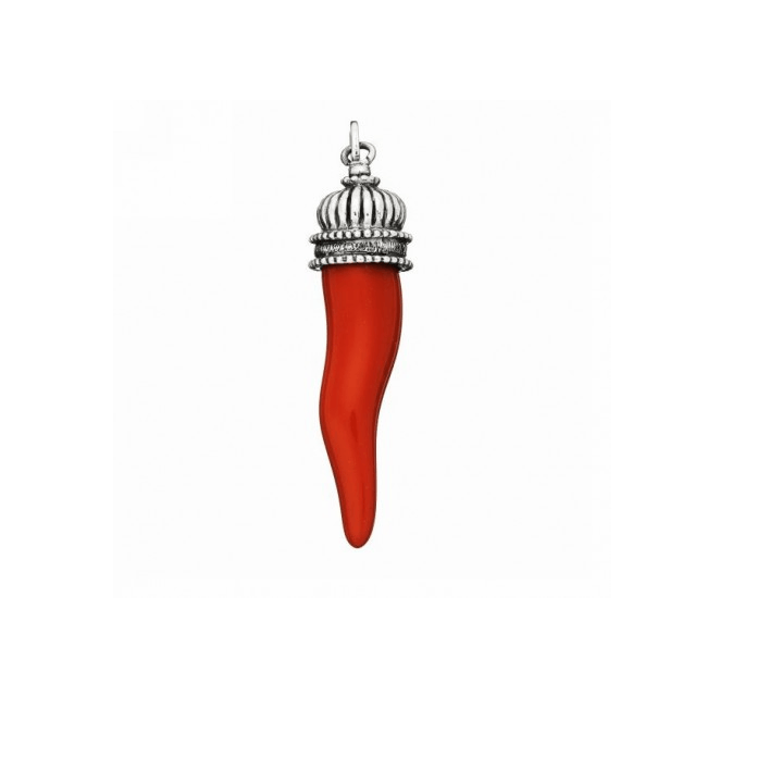 Charms Giovanni Raspini Charm Mano Corno Rosso Cupola