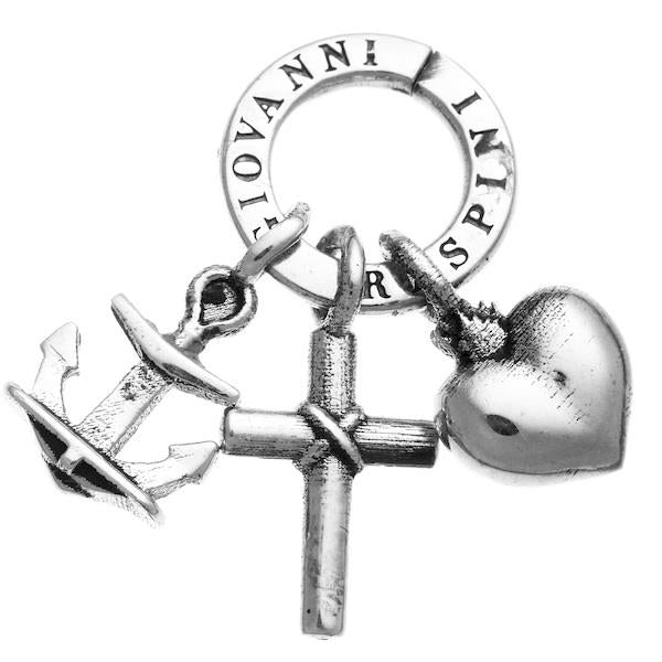 Charm Giovanni Raspini Tris Fede Speranza Carità Argento 925