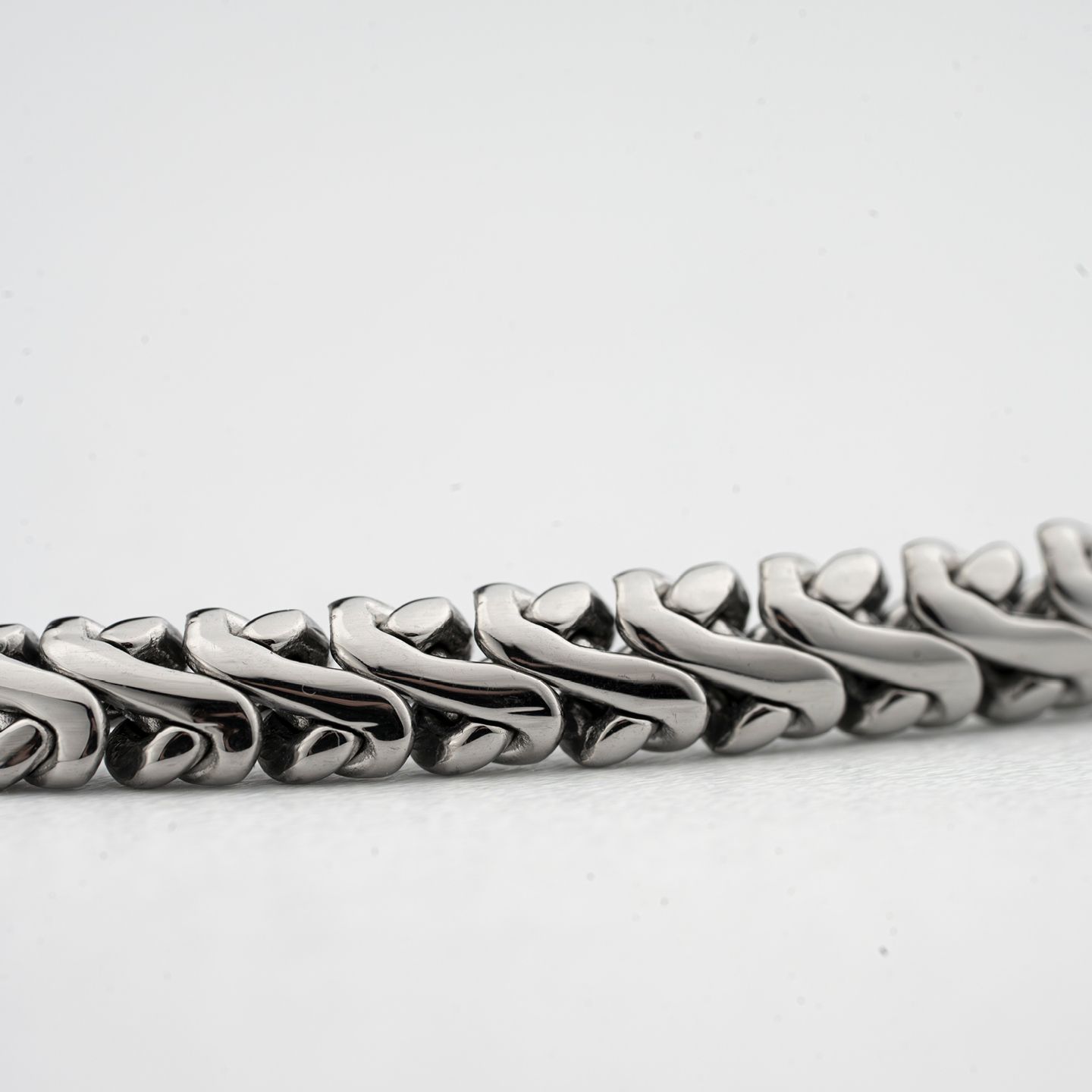 Bracciale Boccadamo Man Acciaio Maglia Spiga Intrecciata
