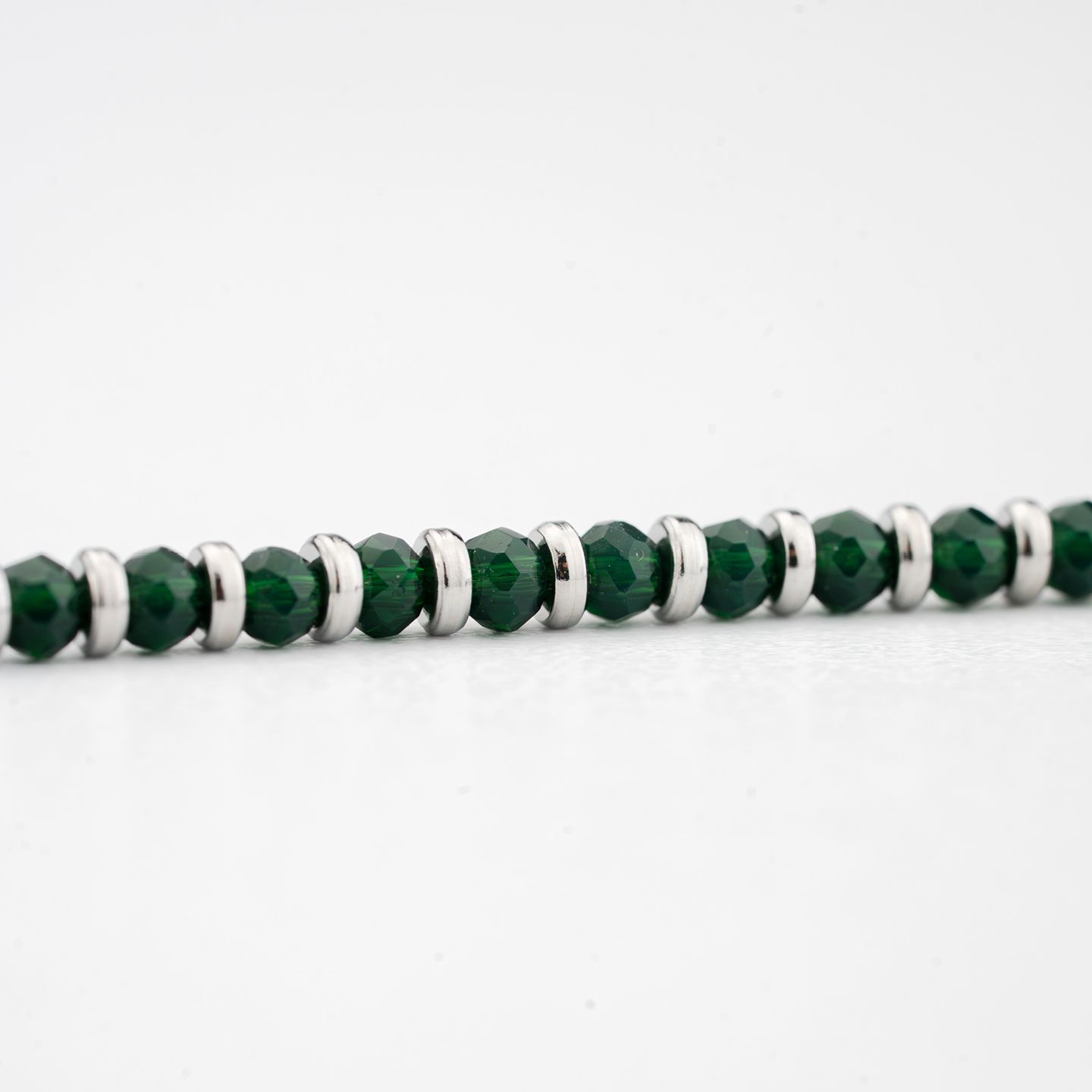Bracciale Boccadamo Man Acciaio Sferette Ematite Verde