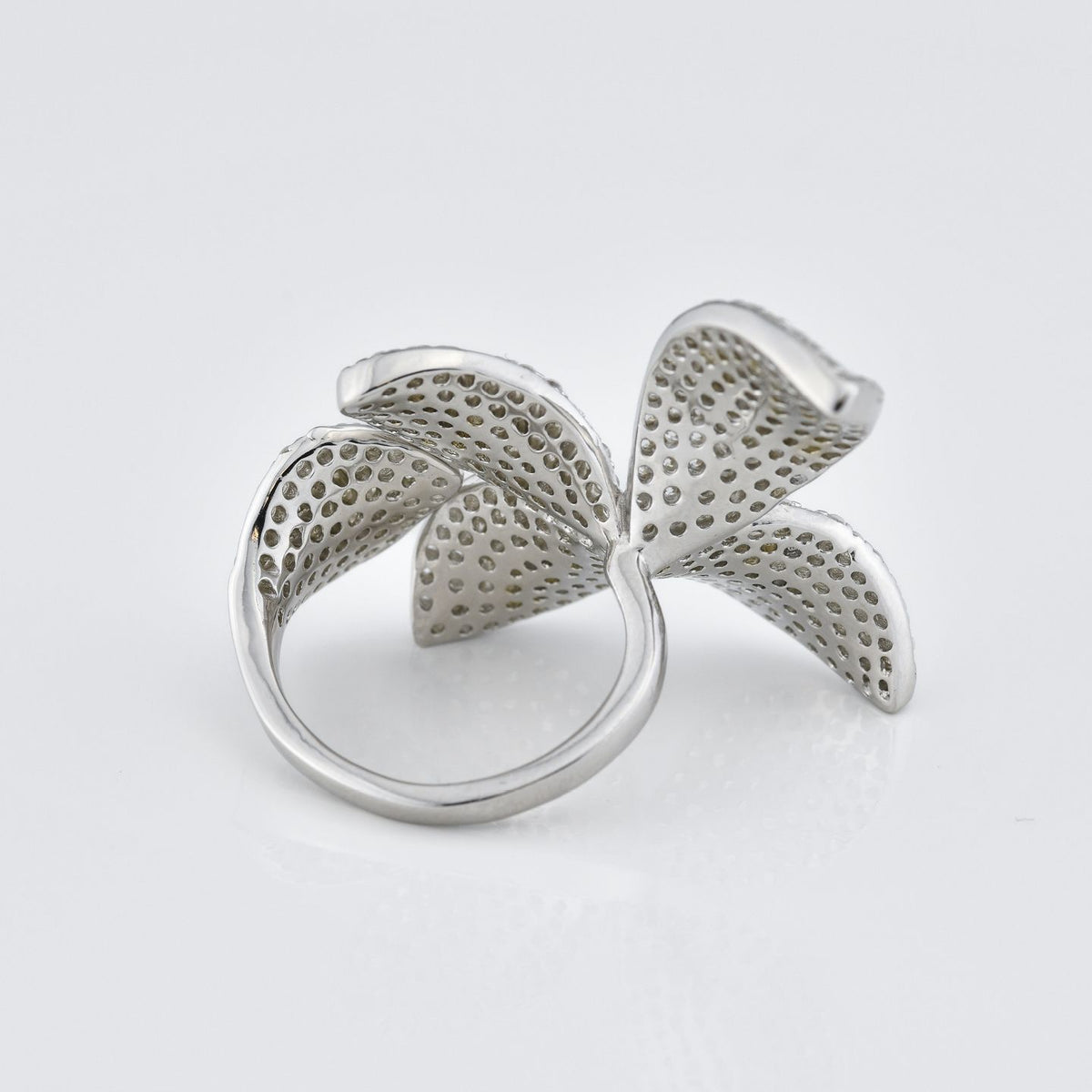 Anello Regolabile Boccadamo Sophie Argento Fiore e Zirconi