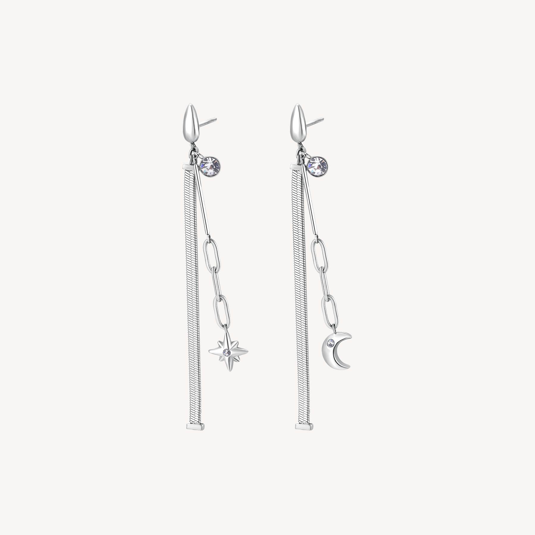 Orecchini BROSWAY SYMPHONIA acciaio e cristalli - BYM45 Rose Gold W Orecchini BROSWAY SYMPHONIA acciaio e cristalli - BYM45 Rose Gold W