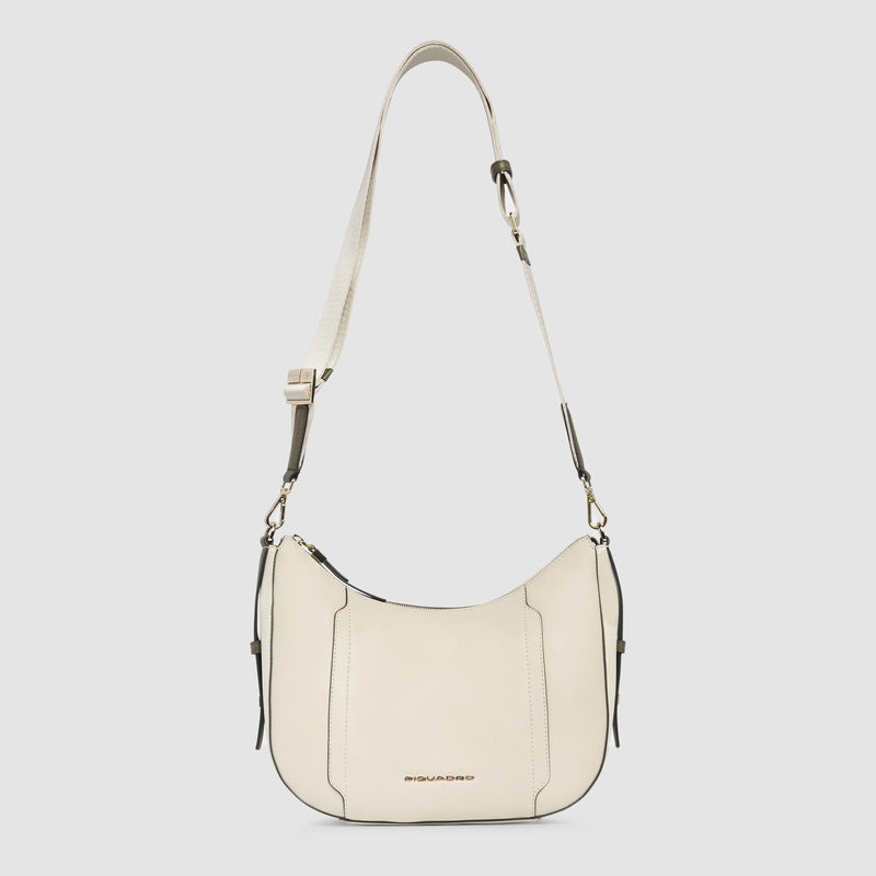 Borse Piquadro Borsa Donna Tracolla Porta Ipad Mini Pelle Bianco Crema