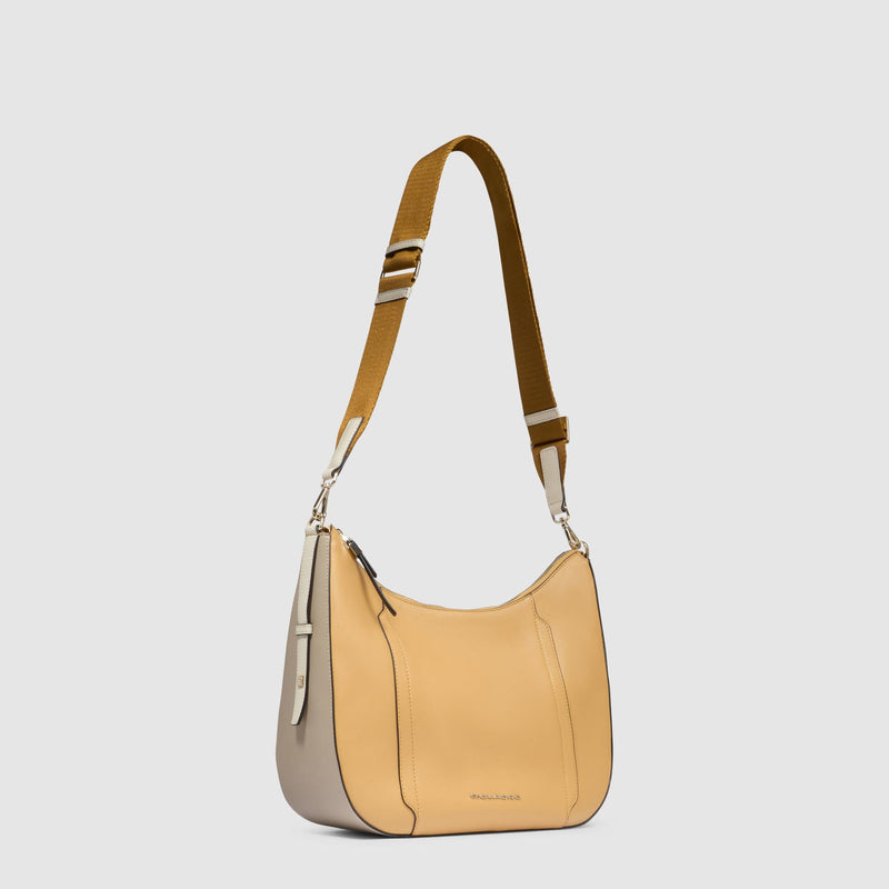 Borse Piquadro Borsa Donna Tracolla Porta Ipad Mini Pelle Gialla Beige