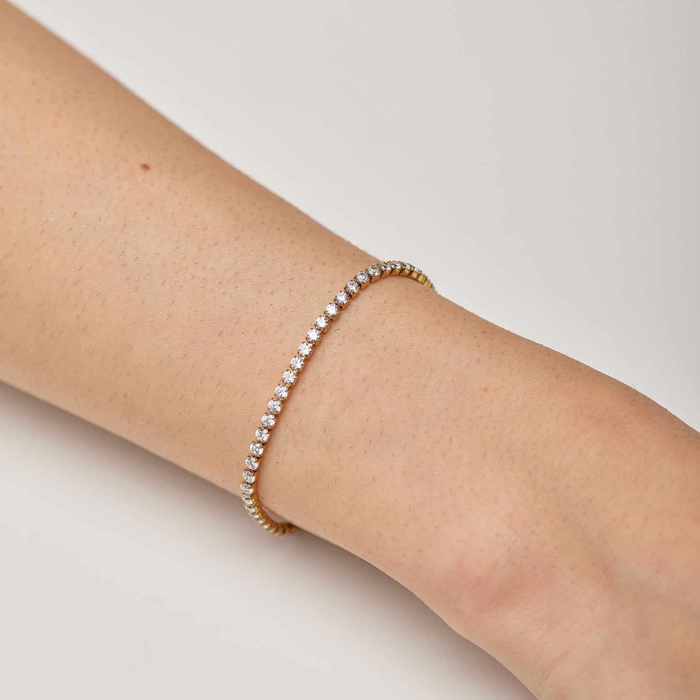 Bracciale Tennis Brosway Desideri Pvd Oro con Cristalli