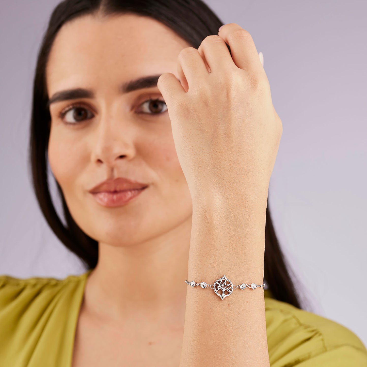 Bracciale Brosway Chakra Mistici Acciaio Albero Della Vita e 4 Cristalli