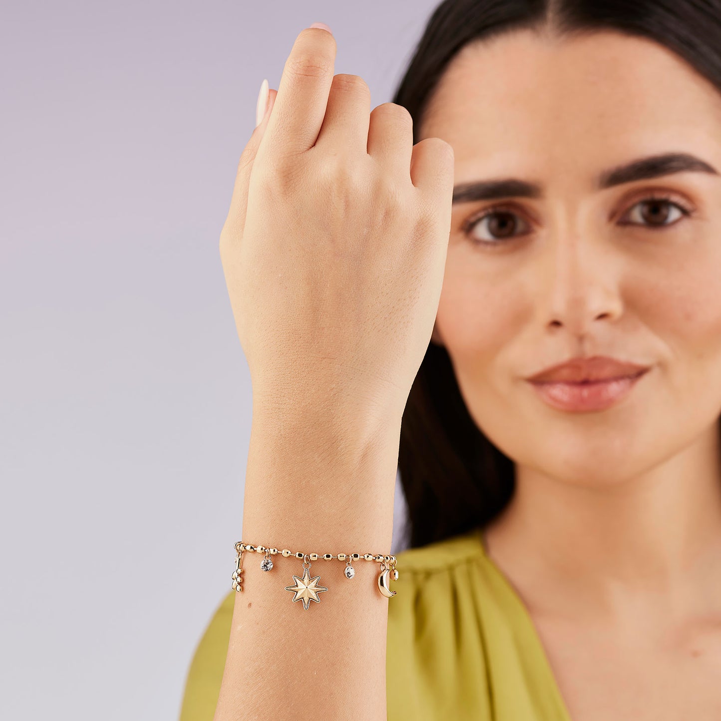 Bracciale Brosway Chakra Pvd Oro Charms e Cristalli