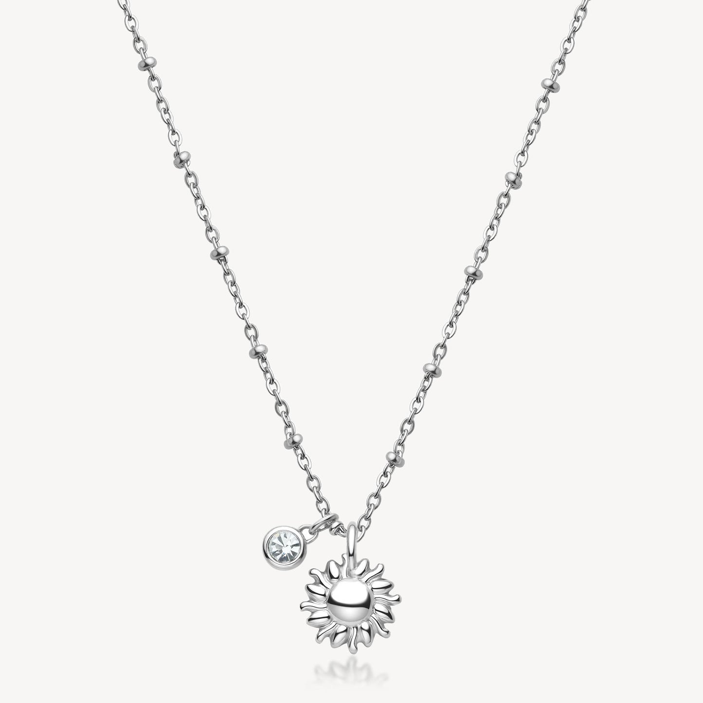 Collana Brosway Chakra Acciaio Pendenti Sole e Cristallo