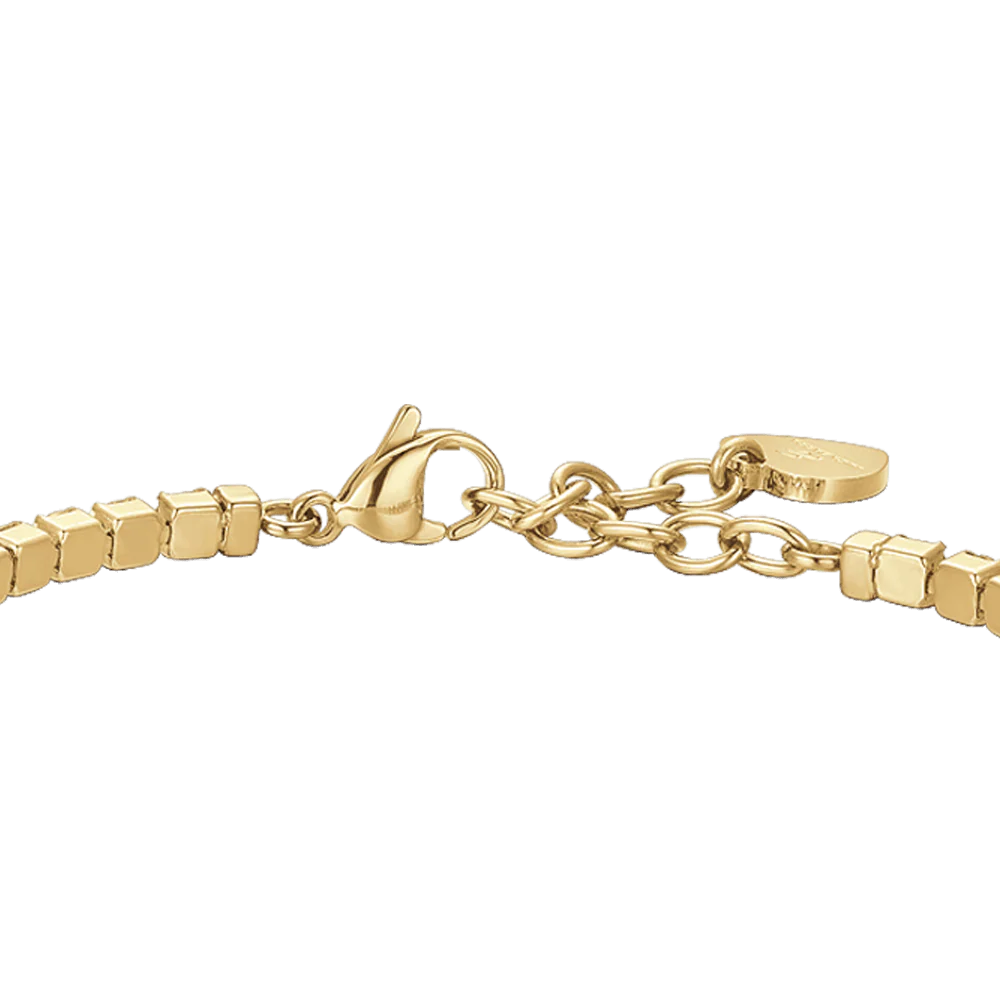 Bracciale Tennis Luca Barra Acciaio Zirconi Neri