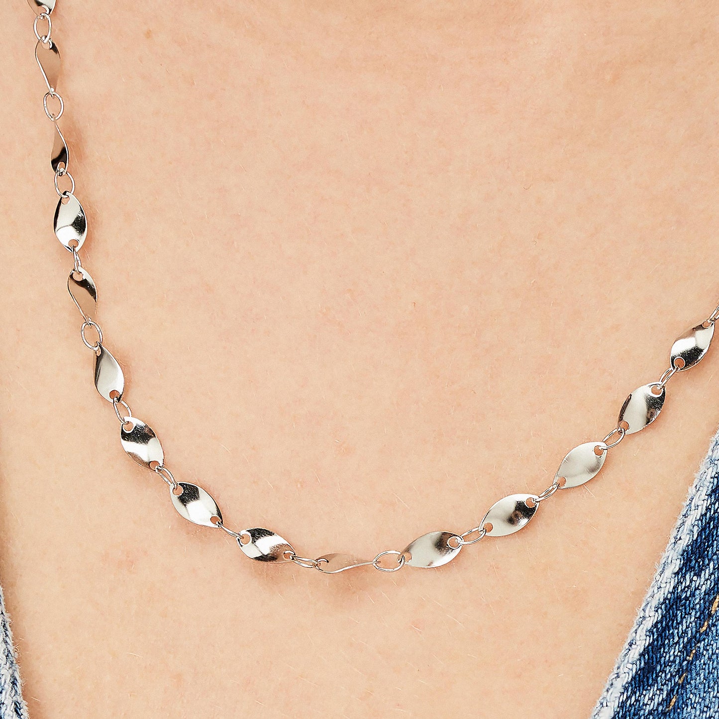 Collana Lunga Brosway Essential Acciaio Maglie Dischetti Ovali