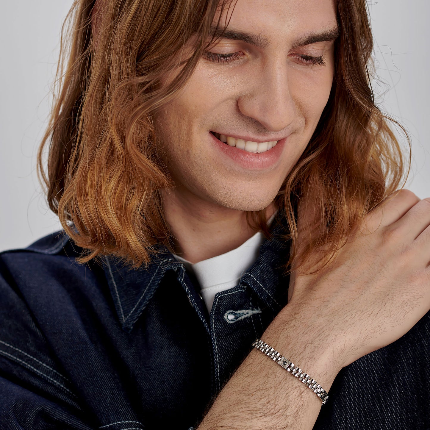 Bracciale Uomo Brosway Riptide Acciaio 3 Elementi Cristallo Nero