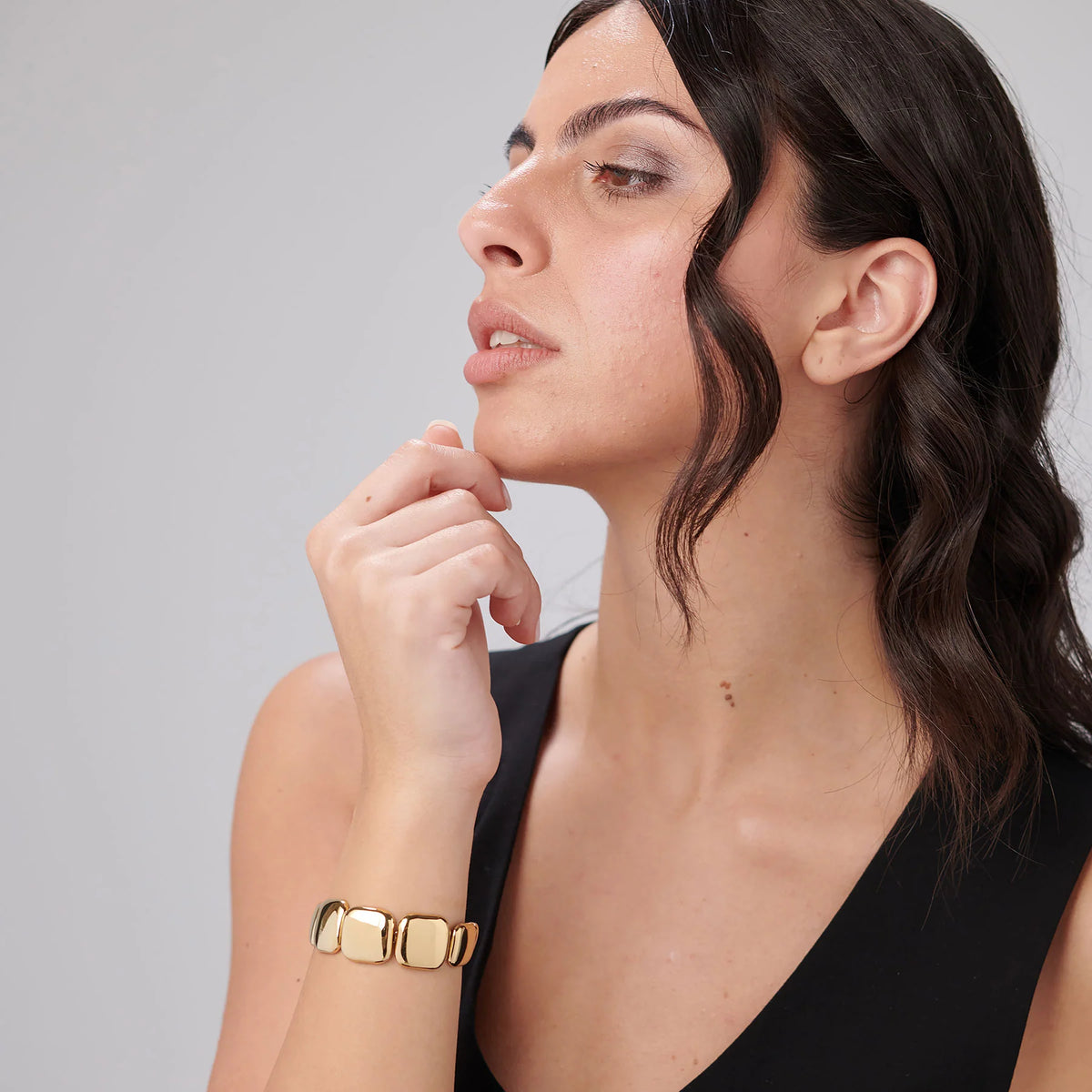 Bracciale Brosway Muse Pvd Oro A Quadrettoni