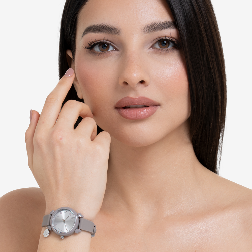 Orologio Donna Luca Barra Grigio Charm Quadrifoglio