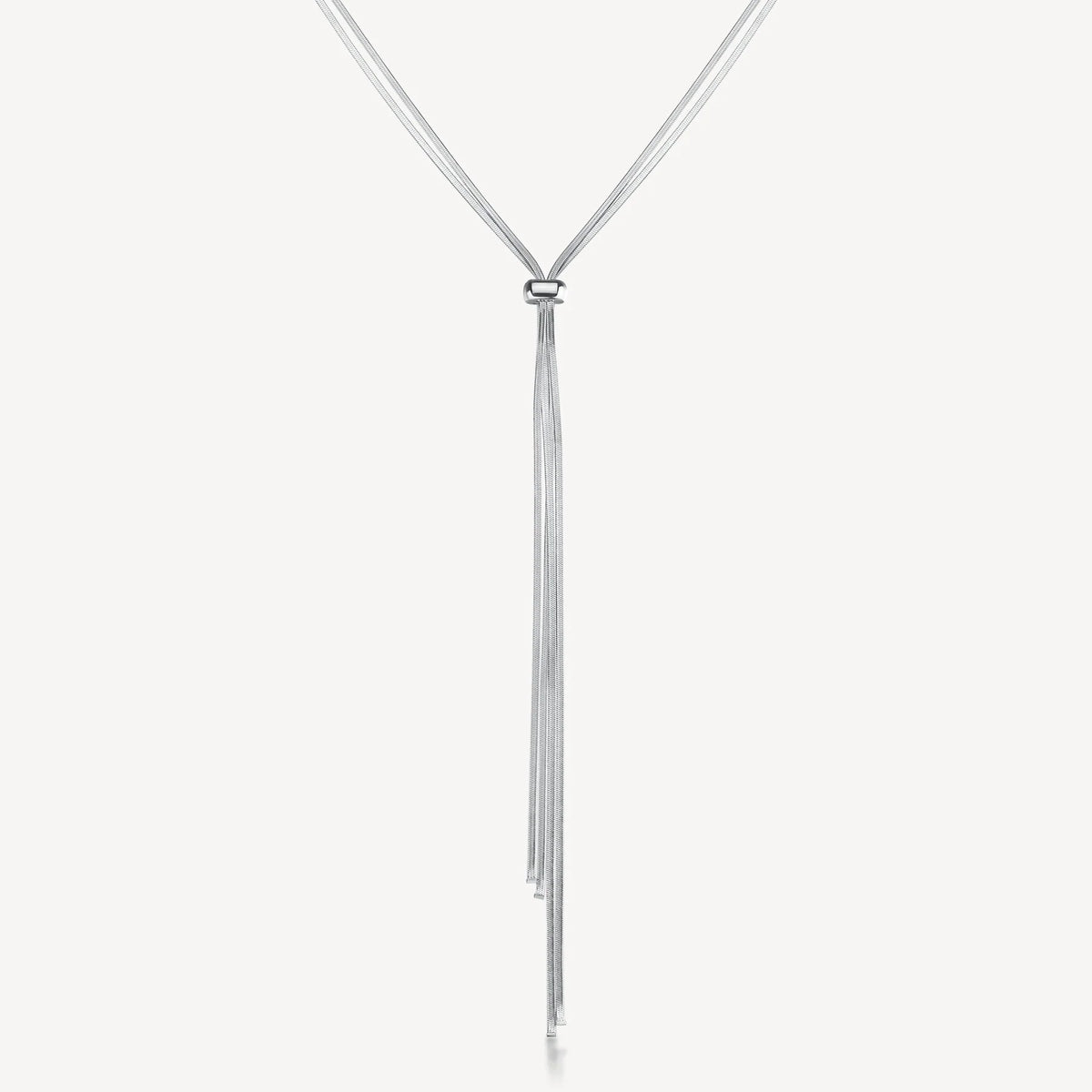 Collana Lunga a Y Brosway Weave Acciaio Catena Snake Ed Elemento Scorrevole