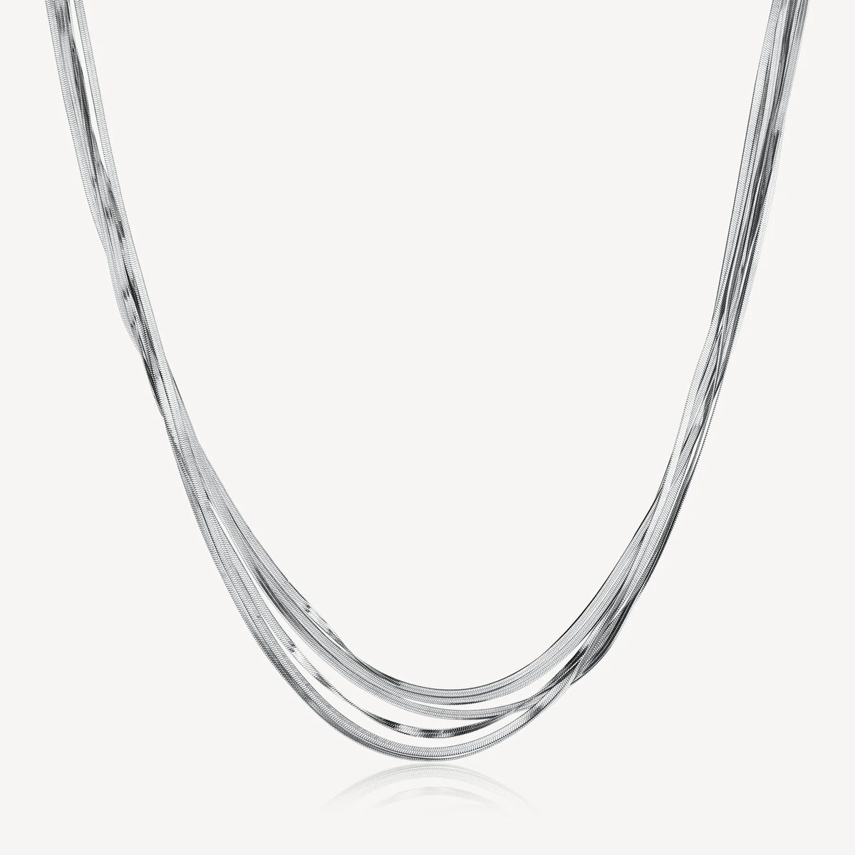 Collana Girocollo Brosway Weave Acciaio Catena Snake Multifilo