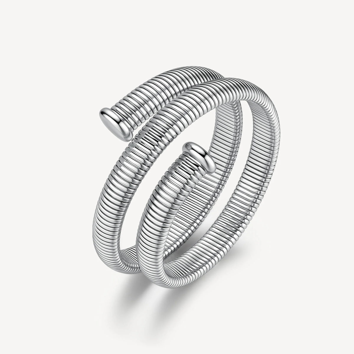 Bracciale Rigido Brosway Weave Acciaio Maglia Tubogas A Due Giri