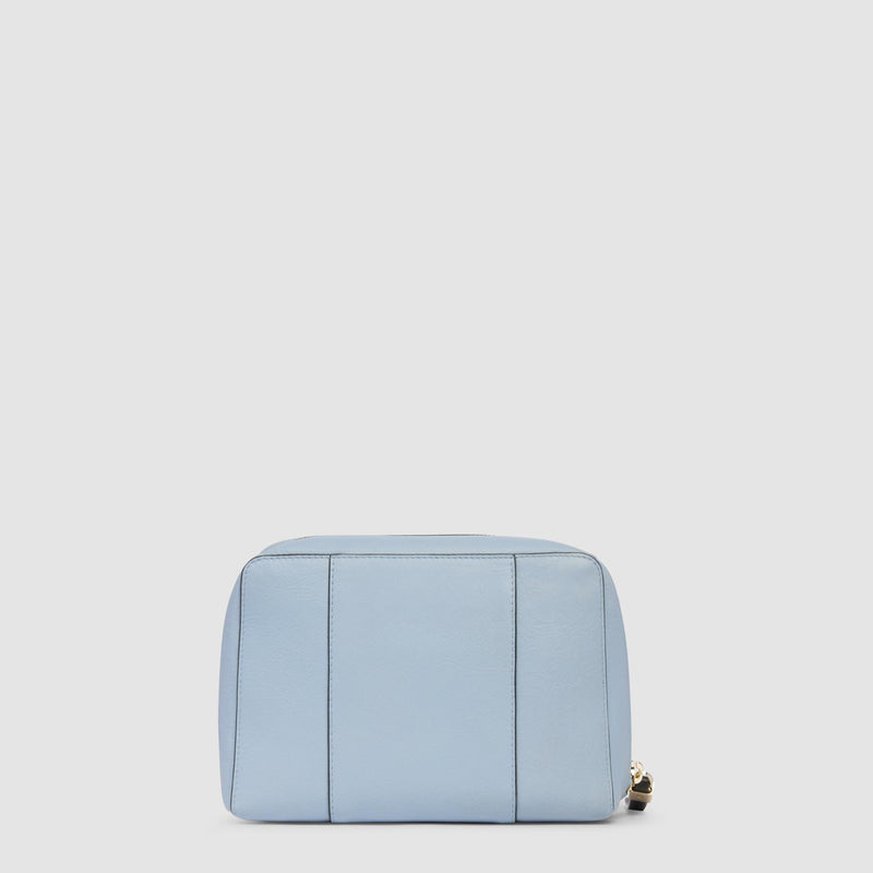 Beauty Piquadro Case Da Viaggio Pelle Azzurra