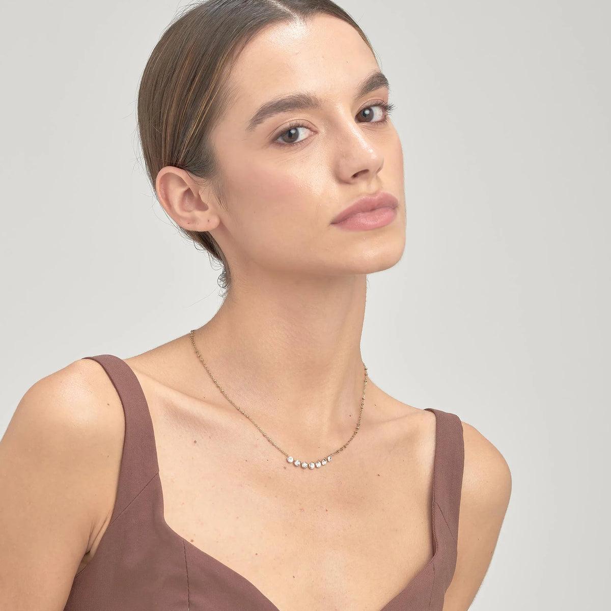 Collana Brosway Symphonia Pvd Oro Con 7 Cristalli