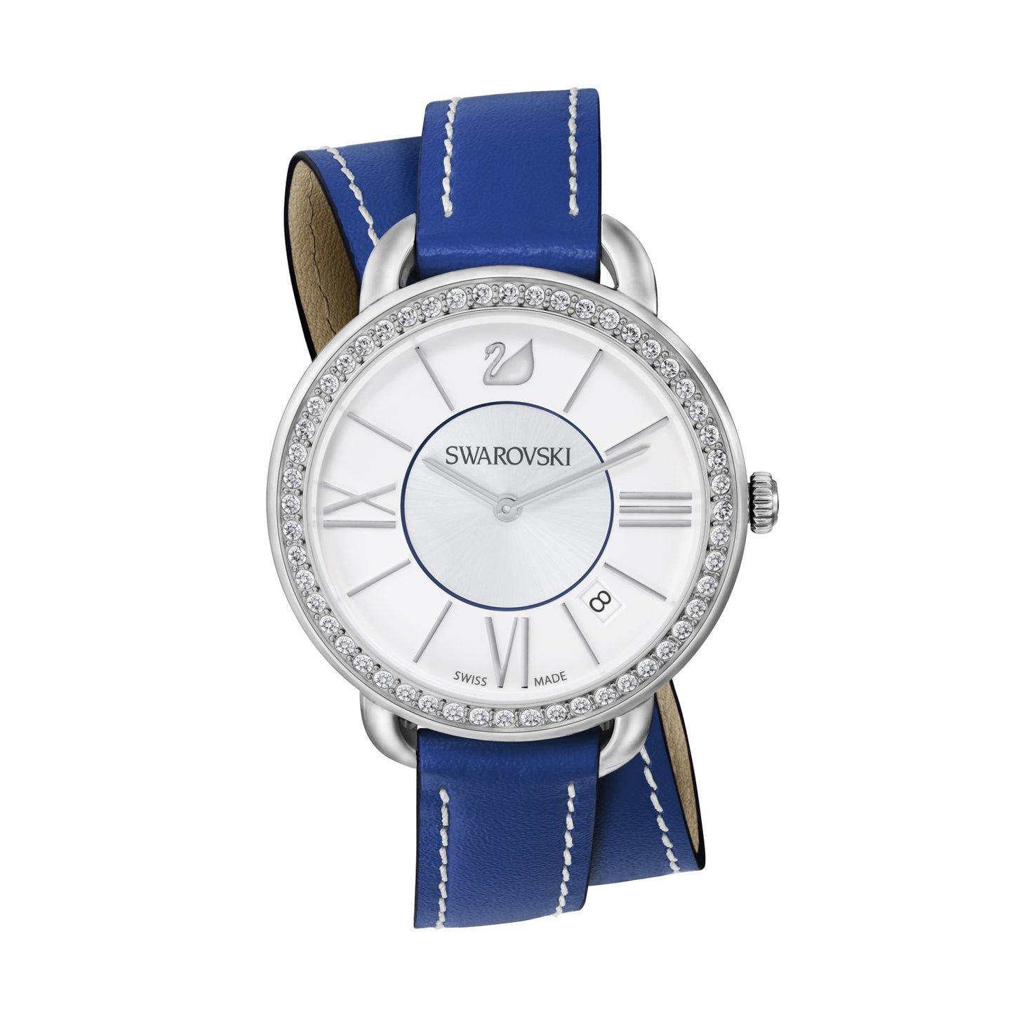 Orologio Swarovski Aila Day Double Tour Blue 37 mm