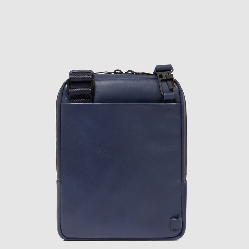 Borselli Piquadro Borsello Piccolo Porta Ipad Doppia Tasca Pelle Liscia Blu