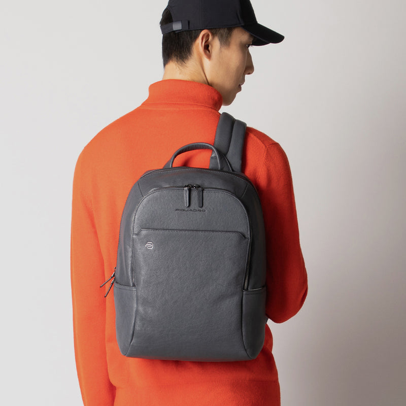 Zaini Piquadro Zaino Porta Computer E Ipad Con Connequ In Pelle Blu
