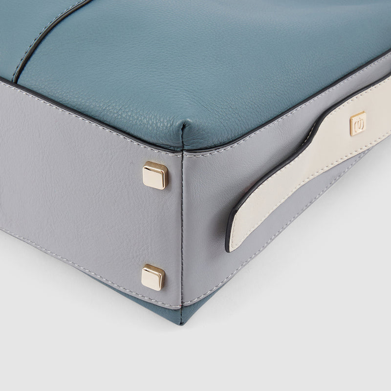 Borse Lavoro Piquadro Borsa Donna Porta Pc Ipad In Pelle Verde Salvia