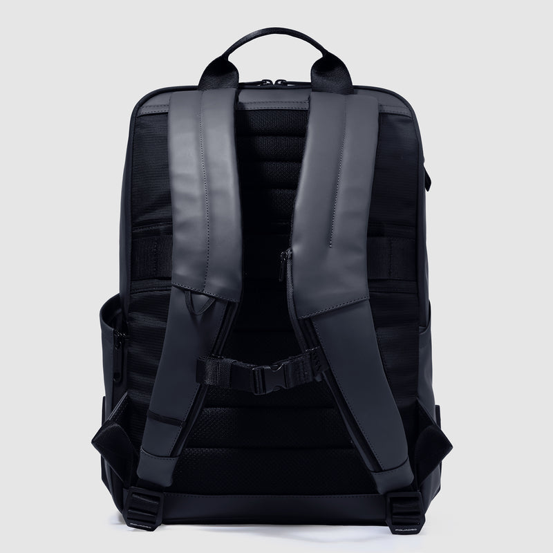 Zaini Piquadro Zaino Uomo Grande Porta Pc Ipad Tessuto Carbon Neutral Blu