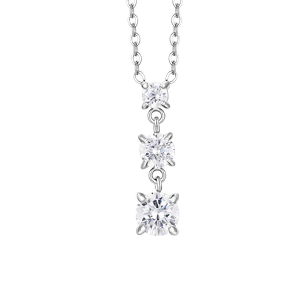 Collana Luca Barra Acciaio Zirconi