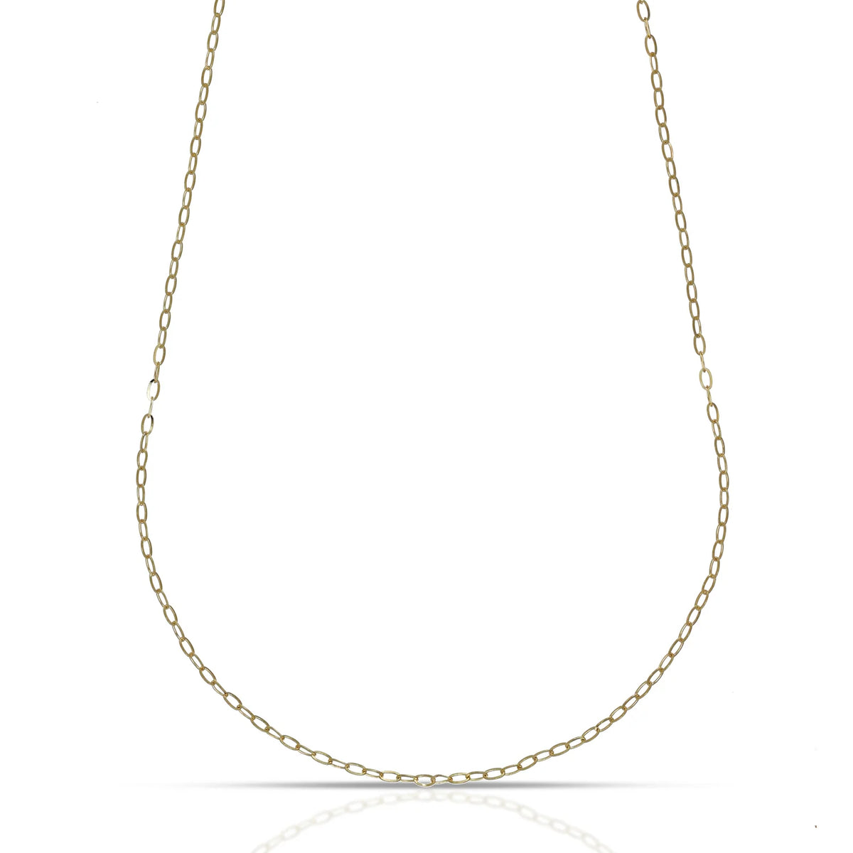 Collana Dana Maglia Brillo Allungata Oro Giallo 9 Kt