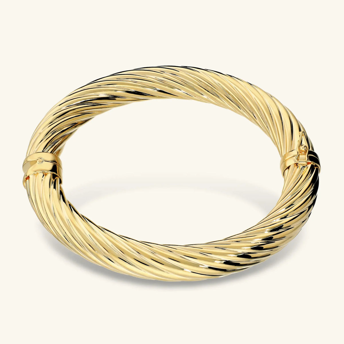 Bracciale Rigiro Etrusca Gioielli Tubolare Torchon Lega Golden Placcata Oro