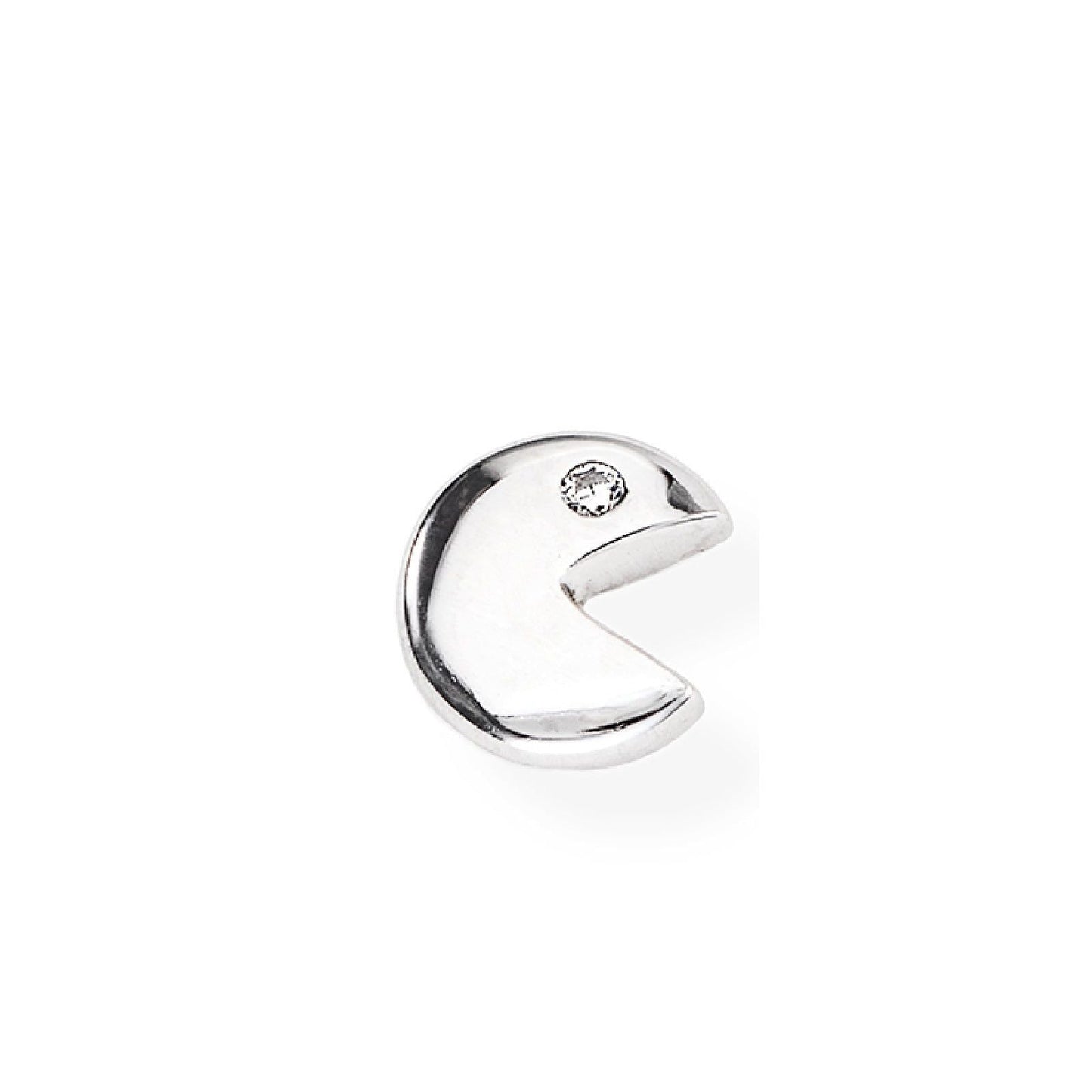 Monorecchino Amen Argento Pacman Con Zircone