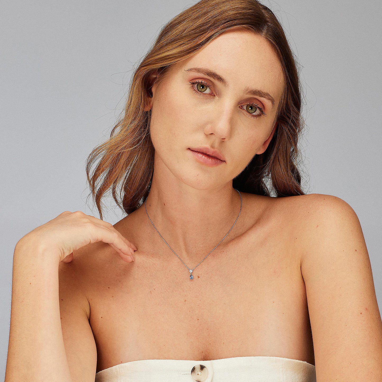 Collana Brosway Fancy Argento con Pendente Cubic Zirconia Blu