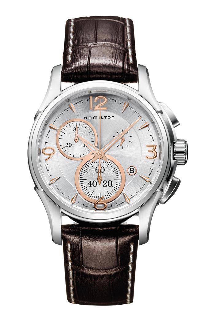 Orologio Hamilton Jazzmaster Chrono Quartz 42 mm Silver/Oro Rosa
