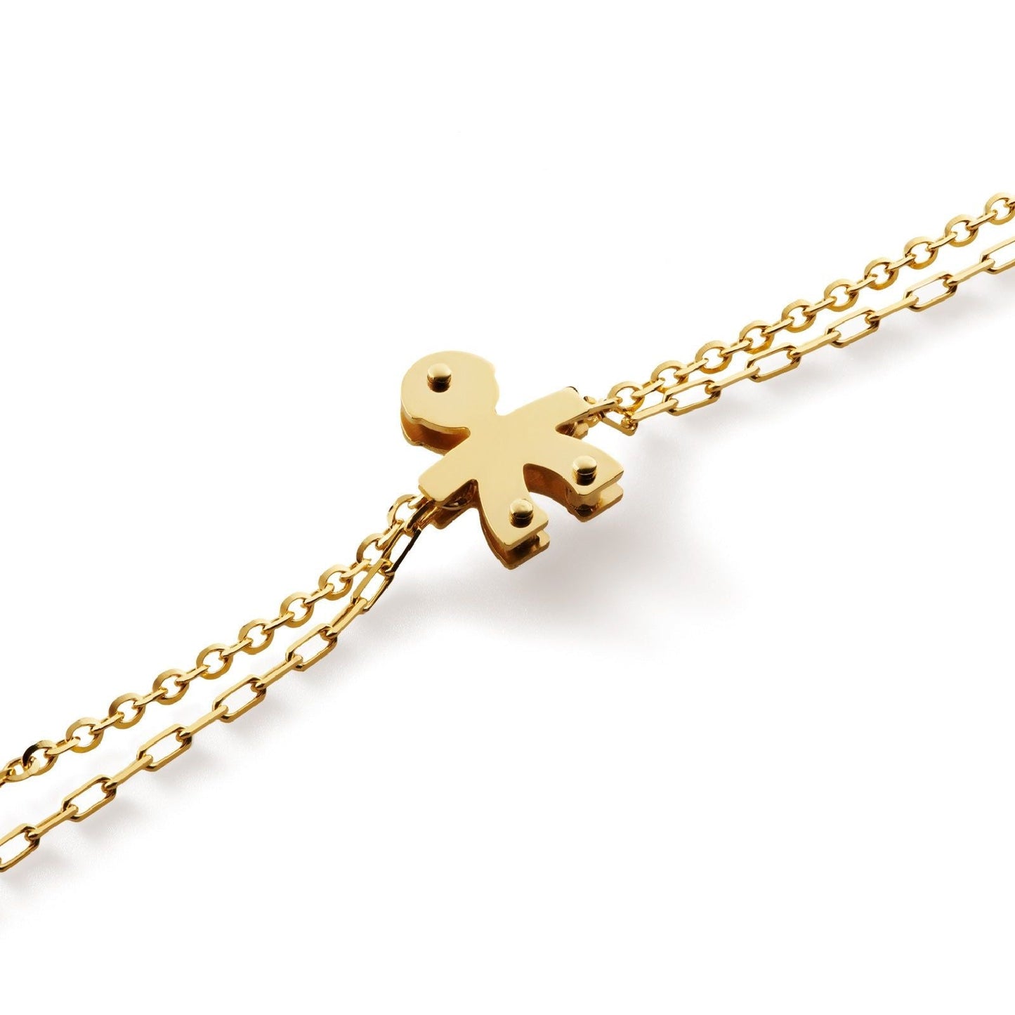 Bracciale Lebebé I Classici Mini 2 Fili Oro Giallo 9 Kt Bimbo