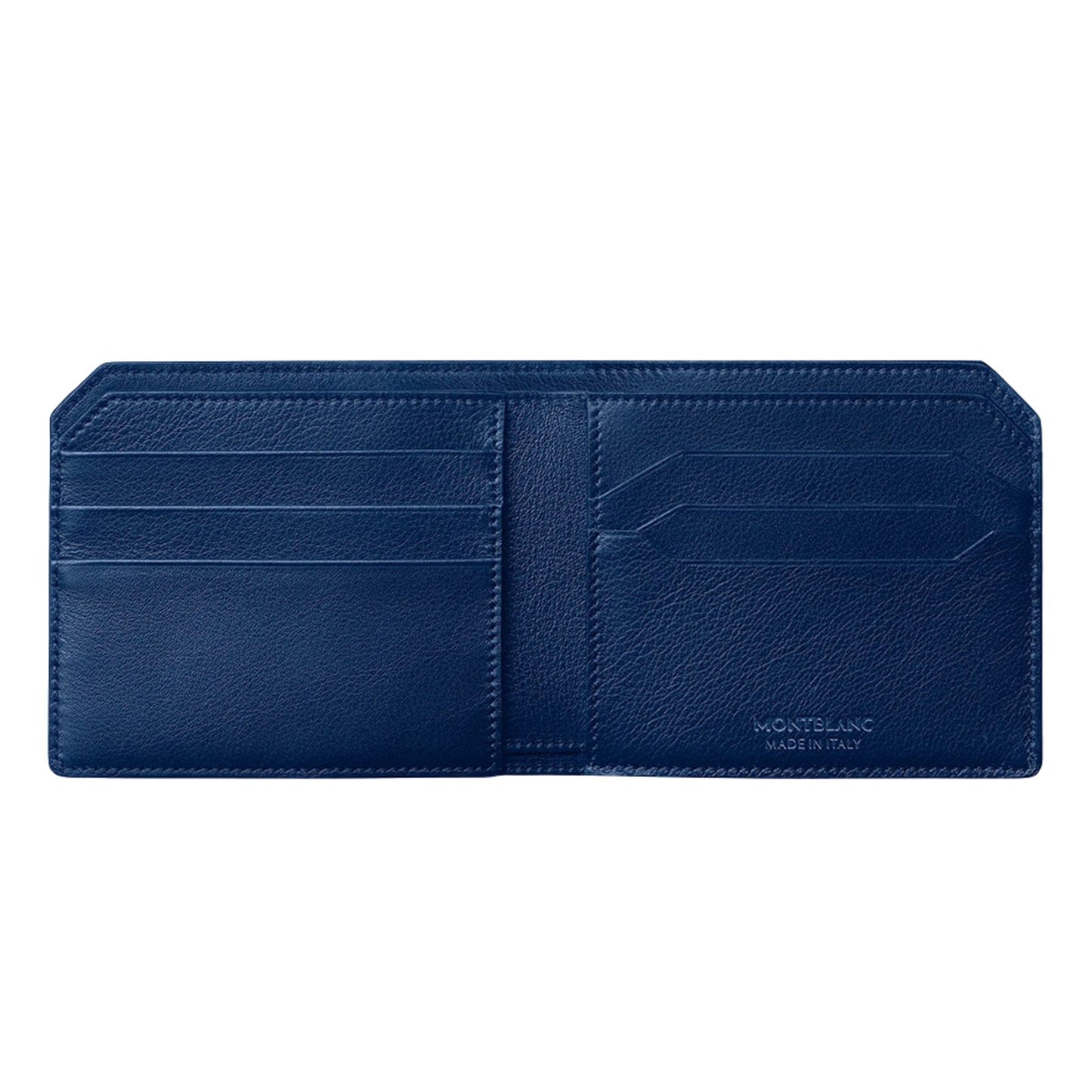 Portafogli Montblanc Meisterstuck Selection Soft Portafoglio 6 Scomparti Pelle Blu