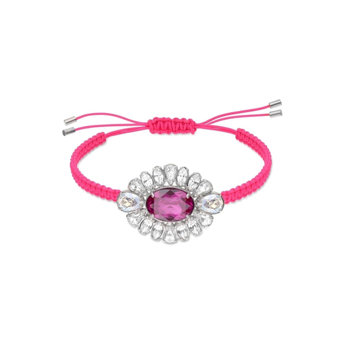 Bracciale Swarovski By Shourouk Pink, Cordino in Cotone