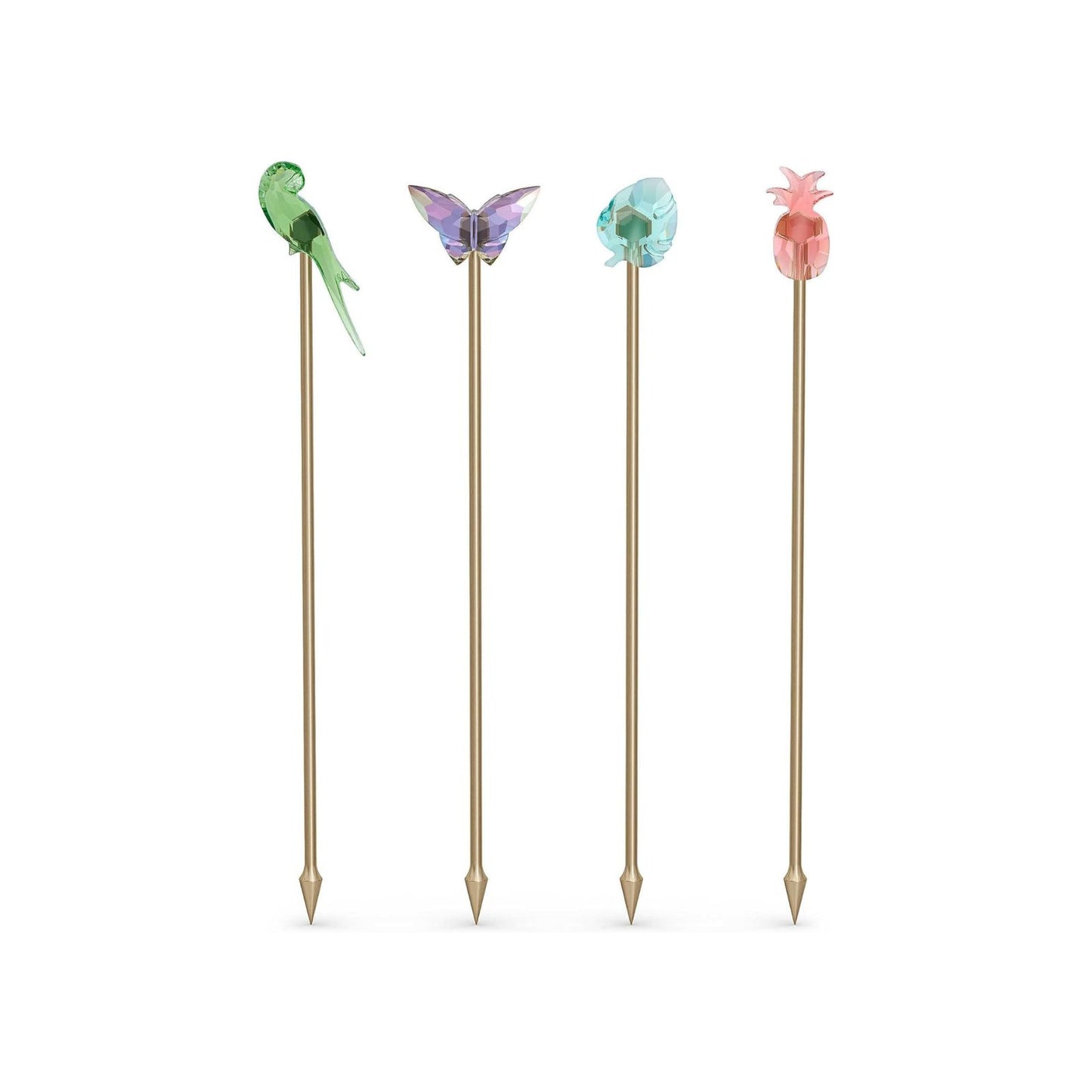 Set di 4 miscelatori per cocktail Swarovski Jungle Beats Cocktail Stirrers
