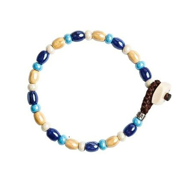 Bracciale Gerba Ceramic Barilotti Ceramica Blu e Beige