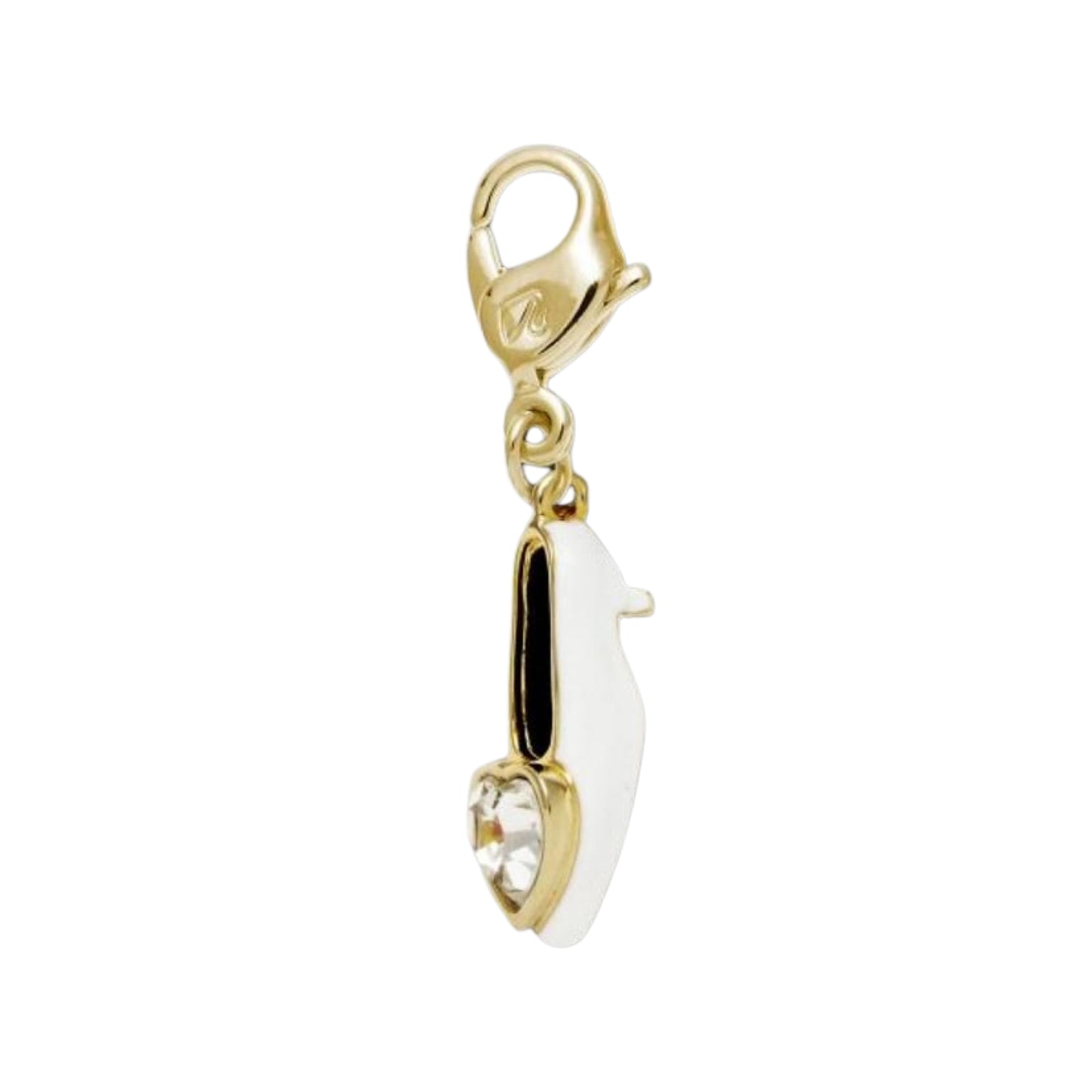 Charm Swarovski Flat Shoe Gold